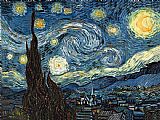 Famous Night Paintings - The Starry Night 2